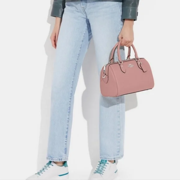 New! 🩷Rowan Satchel in Silver/Light Pink 🩷 *Ready to Ship* (Only 1 left) - Picture 6 of 7